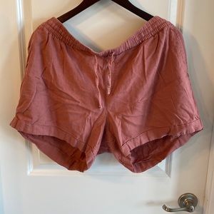 Old Navy linen XL shorts pink